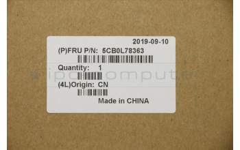 Lenovo 5CB0L78363 Tastatur inkl. Topcase W 80TL W/KB/TP/Cable FR