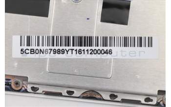 Lenovo 5CB0N67989 Tastatur inkl. Topcase C 80X6 W/KB Silver HB