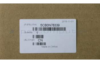 Lenovo 5CB0N78339 Tastatur inkl. TopcaseC80X4 SW W/KB NFP NBL UK