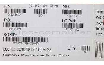 Lenovo 5CB0N86404 Tastatur inkl. TopcaseASML80XLIB IMR US KB