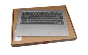 5CB0Q09675 Original Lenovo Tastatur inkl. Topcase DE (deutsch) grau/silber mit Backlight