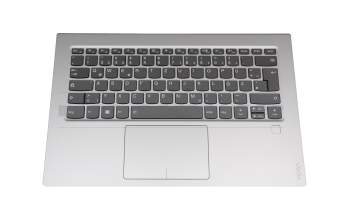 5CB0Q09675 Original Lenovo Tastatur inkl. Topcase DE (deutsch) grau/silber mit Backlight