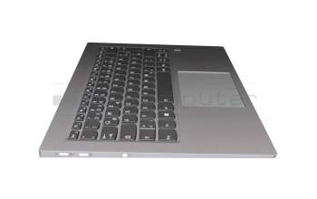 5CB0Q09675 Original Lenovo Tastatur inkl. Topcase DE (deutsch) grau/silber mit Backlight