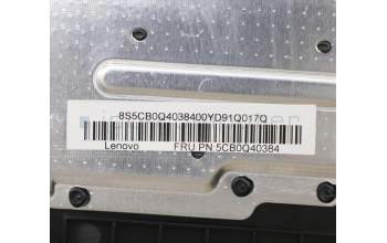 Lenovo 5CB0Q40384 C-Abdeckung mit Tastatur, Spanisch, Schwarz, Hintergrundbeleuchtung