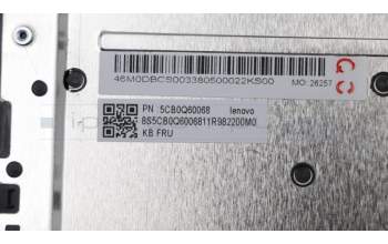 Lenovo 5CB0Q60068 C-Cover with keyboard,Bulgarian,Iron Grey,Non_Backlight