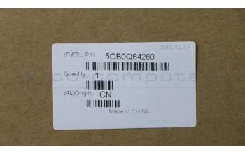 Lenovo 5CB0Q64260 Tastatur inkl. TopcaseC81AY W/KB NFP NBL IG LA