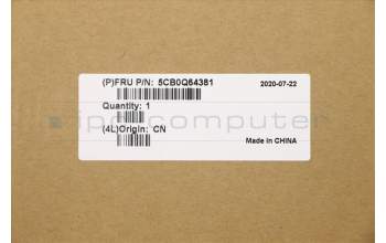 Lenovo 5CB0Q64381 Tastatur inkl. TopcaseC81AY W/KB NFP NBL IG UK