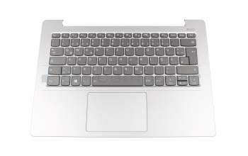 5CB0R0754B Original Lenovo Tastatur inkl. Topcase DE (deutsch) grau/silber mit Backlight