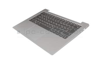 5CB0R0754B Original Lenovo Tastatur inkl. Topcase DE (deutsch) grau/silber mit Backlight