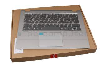 5CB0R08674 Original Lenovo Tastatur inkl. Topcase DE (deutsch) grau/silber mit Backlight