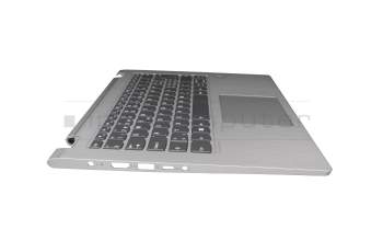 5CB0R08780 Original Lenovo Tastatur inkl. Topcase CH (schweiz) grau/silber mit Backlight