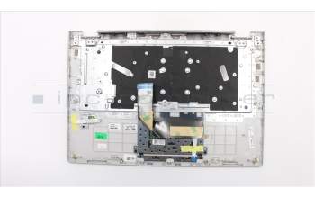 Lenovo 5CB0R08905 C-Cover with keyboard, German, Platinum, Non-Backlight, Fingerprint, UK