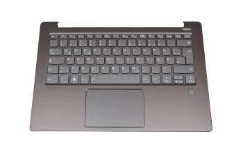 5CB0R11734 Original Lenovo Tastatur inkl. Topcase DE (deutsch) grau/grau mit Backlight (fingerprint)