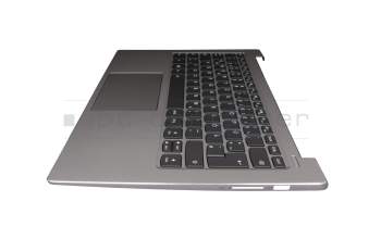 5CB0R12111 Original Lenovo Tastatur inkl. Topcase DE (deutsch) grau/silber mit Backlight