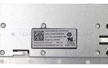 Lenovo 5CB0R16588 COVER UpCaseASM W/KB L81DC WH NORDIC