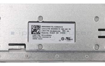 Lenovo 5CB0R16644 COVER UpCaseASM W/KB L81DC PG GRE