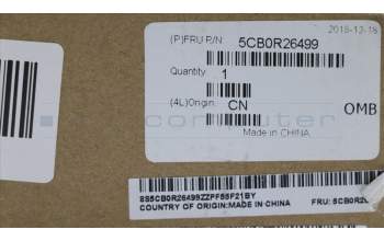 Lenovo 5CB0R26499 COVER UpCaseASM W/KB L81EY PG NORDIC