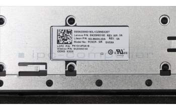 Lenovo 5CB0R26527 C-Cover with keyboard,German,Iron Grey,Non_Backlight