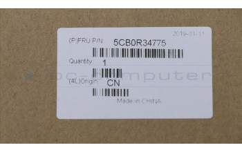 Lenovo 5CB0R34775 LCD Cover 3N 81GC Platinum Grey W/Antenn