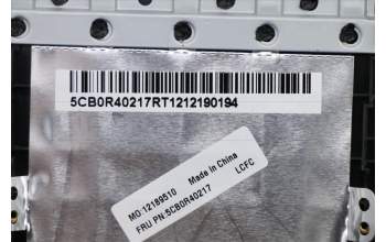 Lenovo 5CB0R40217 Tastatur inkl. Topcase L 81FV W/KB WH BL FR