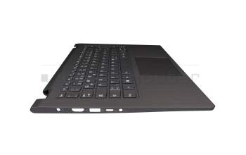 5CB0R47328 Original Lenovo Tastatur inkl. Topcase DE (deutsch) grau/grau mit Backlight