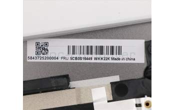 Lenovo 5CB0S16449 Tastatur inkl. Topcase C 81HE BKW/TPKB BL UKR