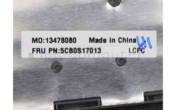 Lenovo 5CB0S17013 Tastatur inkl. Topcase ASM_FR-AR L81MUBKTEXD