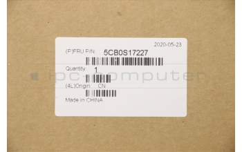 Lenovo 5CB0S17227 C-Abdeckung mit Tastatur, Italienisch, Grau, Hintergrundbeleuchtung, Fingerabdruck