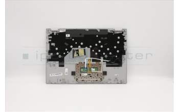 Lenovo 5CB0S17444 C-Cover with keyboard,USA English,Platinum Grey,Backlight,Fingerprint