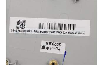 Lenovo 5CB0S17466 Tastatur inkl. Topcase C81N6 PLGRY FPBL BEL