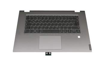 5CB0S17721 Original Lenovo Tastatur inkl. Topcase DE (deutsch) grau/silber mit Backlight