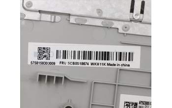 Lenovo 5CB0S18674 Tastatur inkl. Topcase C81N8 GRY NBLKB_PORT