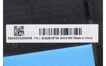 Lenovo 5CB0S18739 Tastatur inkl. Topcase C81N8 BLK BLKB_NORDI