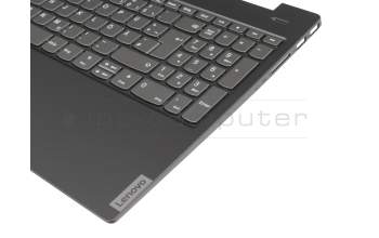 5CB0S18741 Original Lenovo Tastatur inkl. Topcase DE (deutsch) dunkelgrau/schwarz mit Backlight