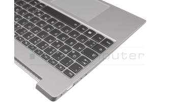 5CB0S18773 Original Lenovo Tastatur inkl. Topcase DE (deutsch) dunkelgrau/grau mit Backlight