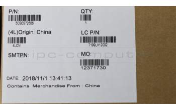 Lenovo 5CB0S72606 COVER LCD Cover L 81C4 MC