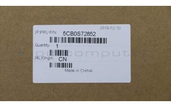 Lenovo 5CB0S72852 Tastatur inkl. Topcase ASM_ND B 81JW Grey