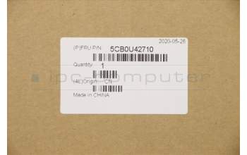 Lenovo 5CB0U42710 C-Cover with keyboard, Italian, Black, Backlight