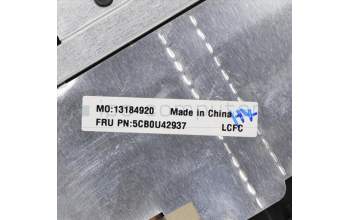 Lenovo 5CB0U42937 Tastatur inkl. Topcase ASM_ND L81Q4 BL_BK