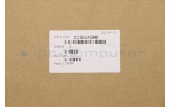 Lenovo 5CB0U42949 C-Cover with keyboard, Czech, Black, Backlight