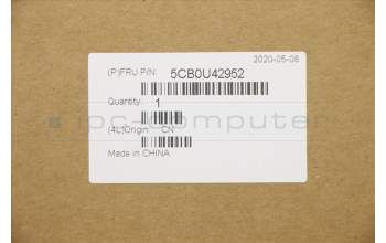 Lenovo 5CB0U42952 C-Cover with keyboard, Belgian, Black, Backlight