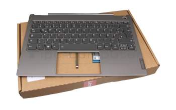 5CB0U43194 Original Lenovo Tastatur inkl. Topcase DE (deutsch) grau/grau mit Backlight