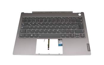 5CB0U43194 Original Lenovo Tastatur inkl. Topcase DE (deutsch) grau/grau mit Backlight