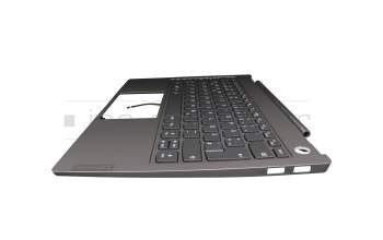 5CB0U43194 Original Lenovo Tastatur inkl. Topcase DE (deutsch) grau/grau mit Backlight