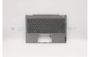 Lenovo 5CB0U43256 C-Cover with keyboard,Hebrew,Mineral Grey,Non_Backlight,Fingerprint