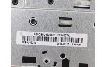 Lenovo 5CB0U43256 C-Cover with keyboard,Hebrew,Mineral Grey,Non_Backlight,Fingerprint