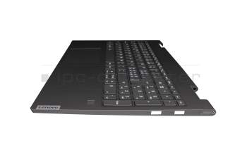 5CB0U43807 Original Lenovo Tastatur inkl. Topcase CH (schweiz) grau/grau mit Backlight