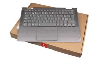 5CB0U43946 Original Lenovo Tastatur inkl. Topcase CH (schweiz) grau/grau mit Backlight