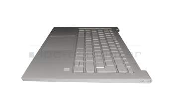 5CB0U44258 Original Lenovo Tastatur inkl. Topcase DE (deutsch) silber/silber mit Backlight