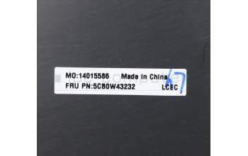 Lenovo 5CB0W43232 COVER LCD Cover L 81VD TEX BK